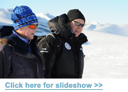 Prince Albert & David Rootes arrive at the Patriot Hill base © Fredrik Blomqvist- Palais Princier